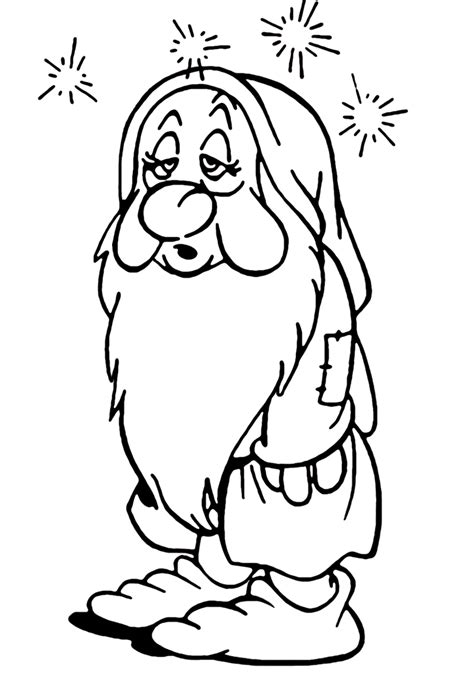 Seven Dwarfs Coloring Pages Printable For Free Download