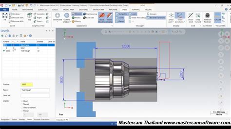 Mastercam 2017 Lathe Creat Tool Easy Youtube