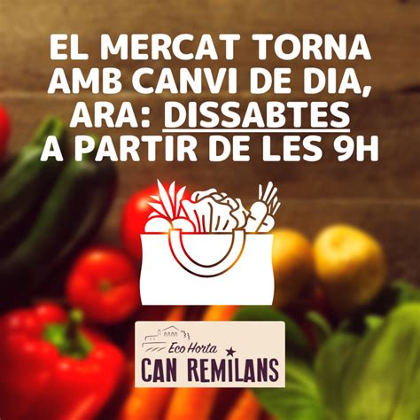 Canvi De Dia Del Mercat Setmanal Ajuntament De Massanes