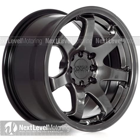 Xxr Wheels 551 15x8 4x1004x1143 Chromium Black Rims Et21