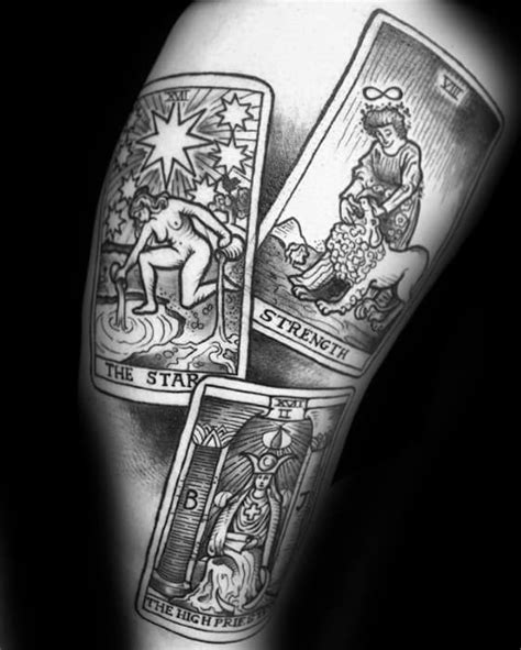 Tarot Tattoo Designs For Men Playing Card Ink Ideas