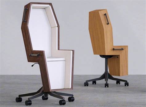 Coffin Shaped Office Chair Design Wants Workers To Sit There Forever