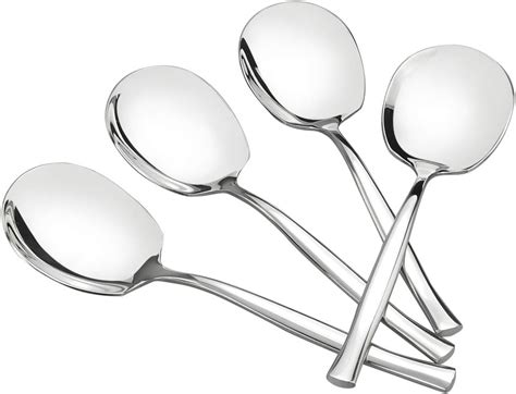 Xowine 6 Pieces Buffet Serving Spoons Stainless Steel Large Serving