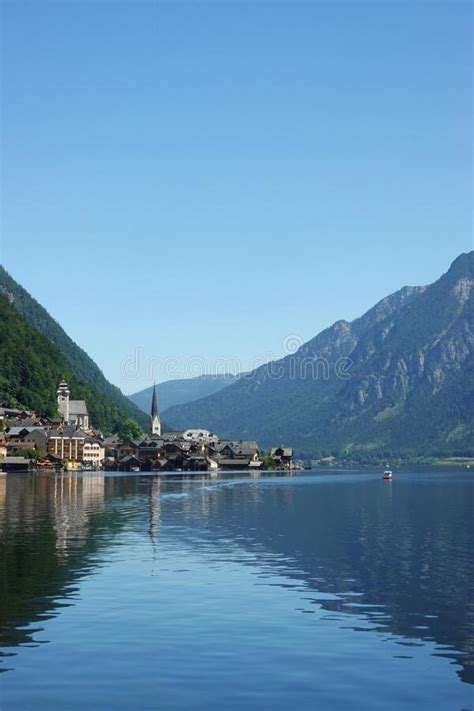 The Center Of Hallstatt Village Upper Austria The Austrian Alps