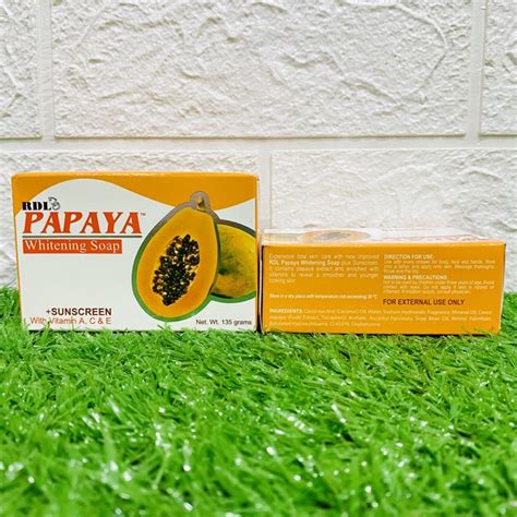 SABUN RDL PAPAYA WHITENING SOAP 135G 100 ORIGINAL PHILIPPINES