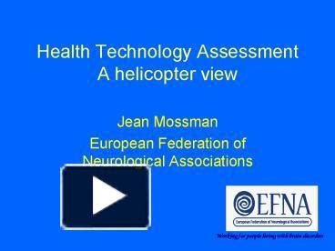 PPT Health Technology Assessment A Helicopter View PowerPoint