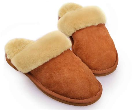 Womens Real Sheepskin Slippers 8 Organic Comfort Market