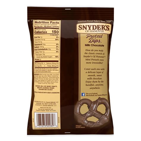 Snyder S Milk Chocolate Pretzel Dips Oz Delivered In As Fast As