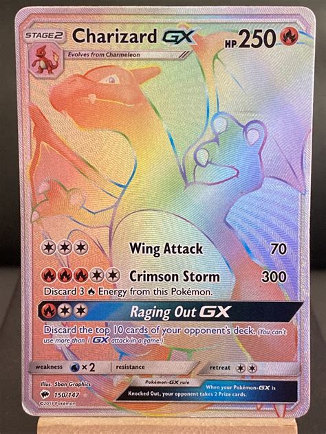 Charizard Gx Rainbow Rare Burning Shadows Values Mavin