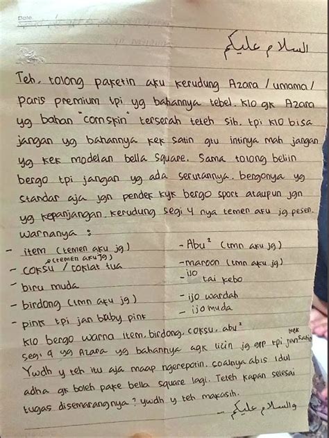 Bersikap Romantis Kepada Kakak 6 Potret Isi Surat Dari Adik Ini Bikin Tersentuh Hot Liputan6
