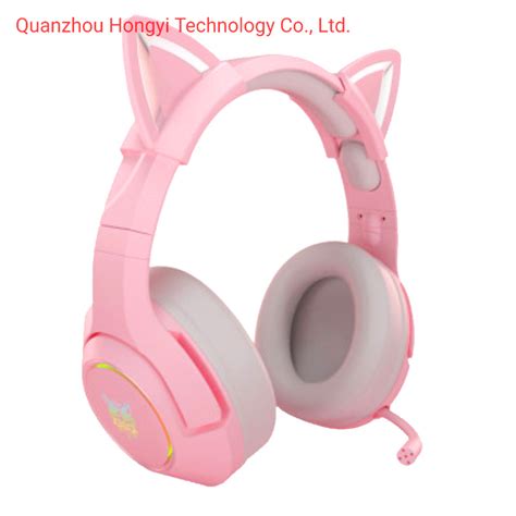 Cat Ear Onikuma K Pink Gaming Headset New Earphone Best Seller On