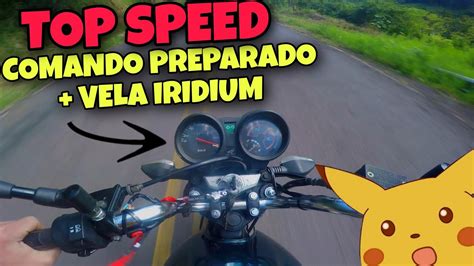 TOP SPEED TITAN 150 COMANDO PREPARADO E VELA DE IRIDIUM YouTube