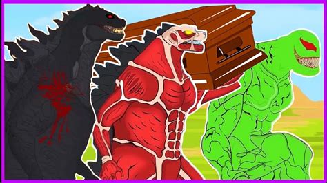 MEGA KING Godzilla EXE VS Colossal TITAN Godzilla VS Virus VENOM RIOT