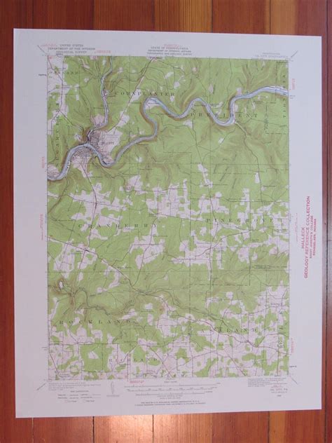 Oil City Pennsylvania 1958 Original Vintage USGS Topo Map: (1958) Map