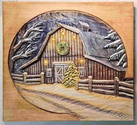 Pattern, Relief, Barn 14, (Christmas Barn)