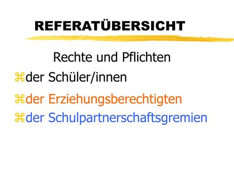 Ppt Rechte Und Pflichten In Der Schule Powerpoint Presentation Free