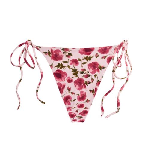 Womens Magda Butrym Pink Floral Bikini Briefs Harrods UK