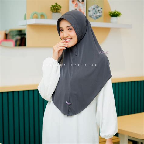 Jual Hijab Bergo Hamidah Size L Latifa Jilbab Jersey Premium Kerudung