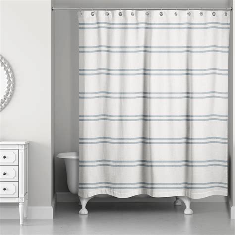 Rosecliff Heights Striped Single Shower Curtain Wayfair