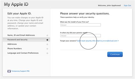 If You Forgot The Answers To Your Apple Id Security Questions Apple