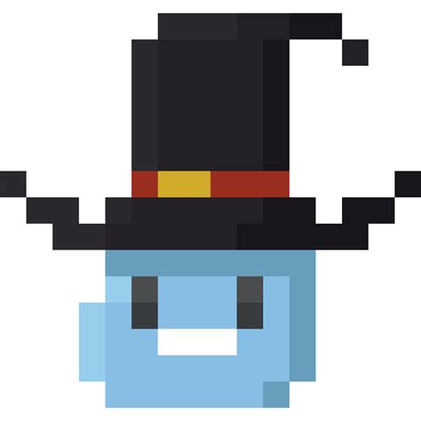 Pixel art halloween witch head icon 27190865 PNG