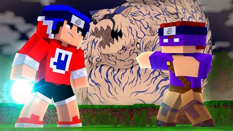 Minecraft Batalha Contra Besta De Cauda Shukaku Naruto C