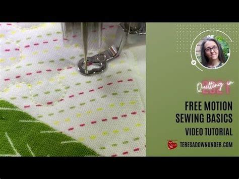 Free Motion Basics Video Tutorial Free Motion Quilting Quilts