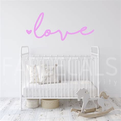 Love Wall Decal Bedroom Decor Love Wall Sticker Living Room Etsy