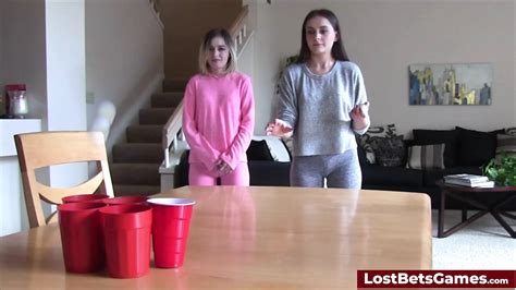 A Sexy Game Of Strip Pong Turns Hardcore Fast American Blowjob Porn By