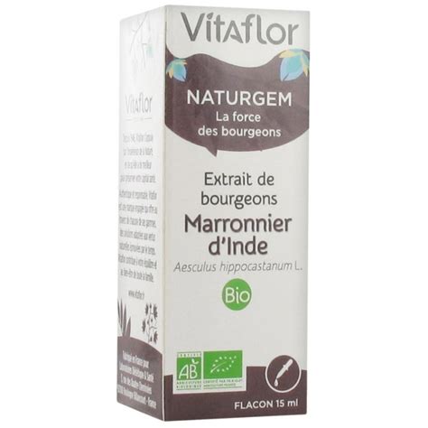 Vitaflor Naturgem Extrait De Bourgeons Marronnier D Inde Bio 15 Ml