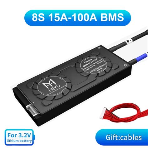 BMS Lifepo4 8S 24V 100A 80A 60A 50A 40A 30A 20A 15A แบตเตอรลเธยม