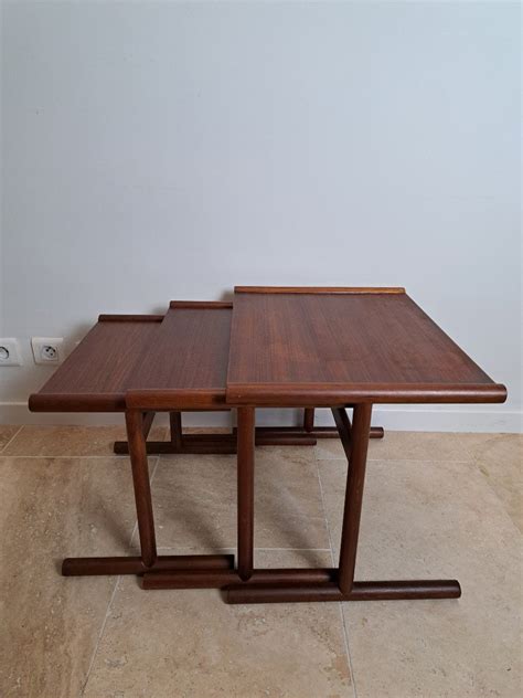 Proantic Tables Gigognes Vintage Scandinave Teck Ann Es