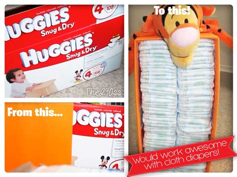 The290ss: Recycled Diaper Box | Diaper box, Diy baby stuff, Diaper