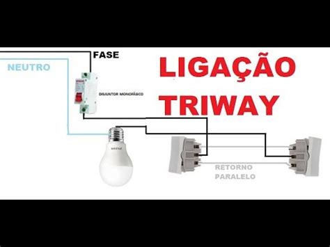 Como ligar uma lampada dois interruptores LIGAÇÃO THREE WAY OU