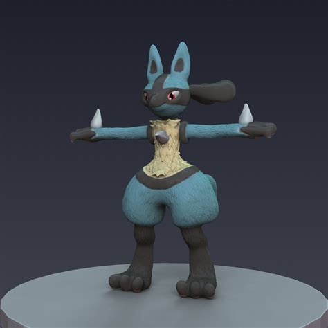 Free 3d File Lucario Pokémon・3d Printer Model To Download・cults