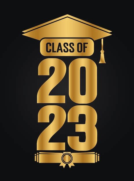 Premium Vector Hand Drawn Text Illustration For Class Of 2023 Graduation