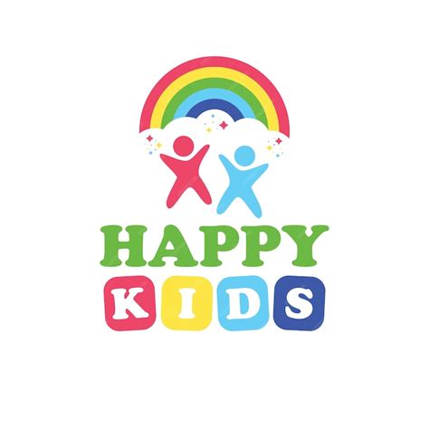 Premium Vector | A colorful logo for a children's day event.