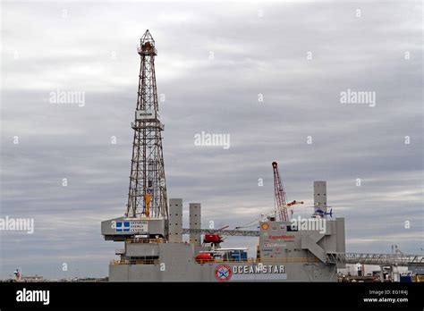 Offshore Oil Rigs Stock Photo Alamy