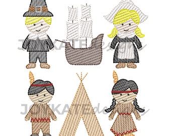 Build Your Own Sketch Fall Mini Set Embroidery Design Etsy