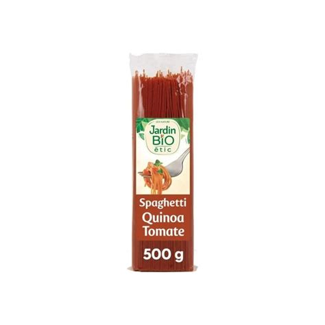 Spaghetti colorées quinoa tomate Bio JARDIN BIO ETIC le paquet de 500g