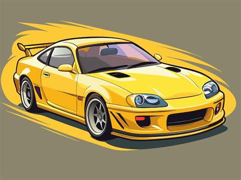 Toyota Supra Vector Illustration Design Premium Ai Generated Vector