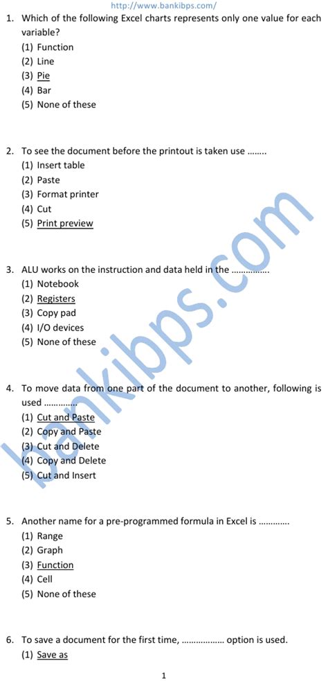 Computer Objective Questions With Answers