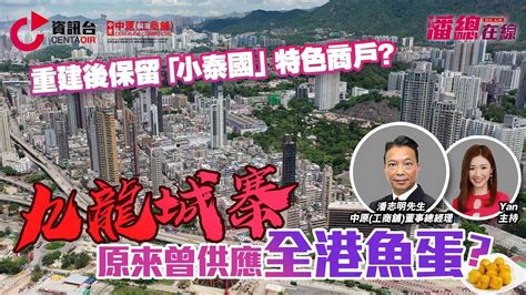 【潘總在線】九龍城寨原來曾供應全港魚蛋？重建後保留「小泰國」特色商戶對舖價有冇幫助 置業qanda 中原地產