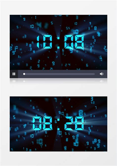 科技数字化倒计时视频素材模板下载倒计时图客巴巴