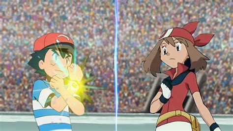 Pokemon Battle Champion Ash Vs May Pokemon Ashs Companion Youtube