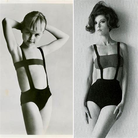 Rudi Gernreich Girls Knit Monokini Bandeau Top Bathing Suit Circa 1964