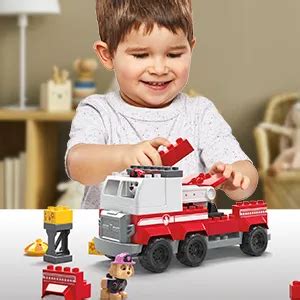 Mattel Mega Bloks Paw Patrol Super Camion Dei Pompieri Di Marshall