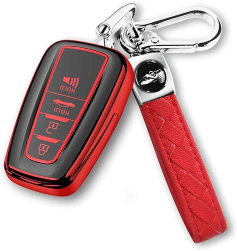 Amazon Qbuc For Toyota Key Fob Cover With Keychain Premium Tpu Key