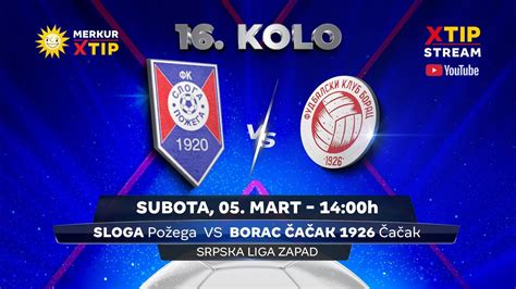 FK Sloga Požega FK Borac Čačak Highlights 05 03 2022 YouTube