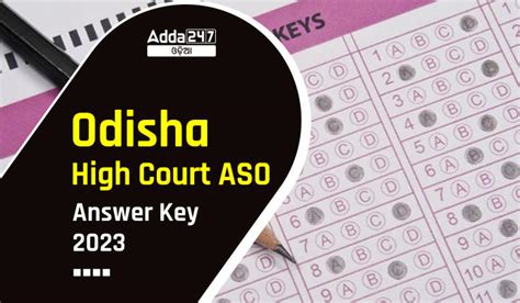 Odisha High Court Aso Answer Key Out Check Cut Off